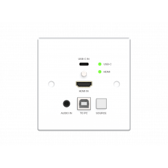 Wallplate HDBaseT HDMI/USB-C 4K@60Hz 4:4:4 – TP100WP2HU-UK